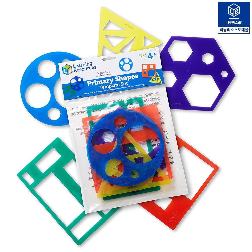 가베가족 기본 도형 그리기 자 세트 [LER5440]